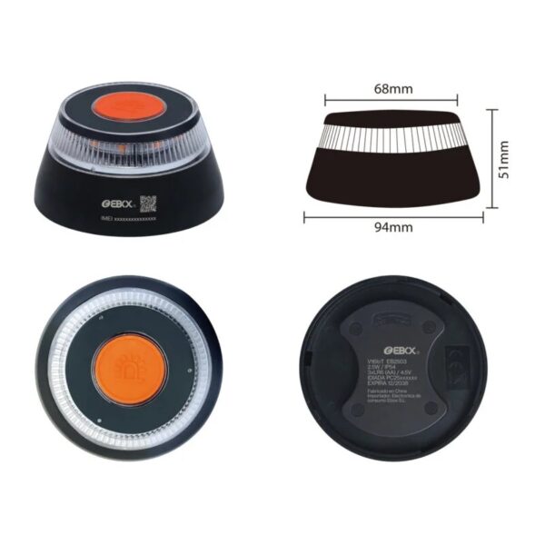 LUZ DE EMERGENCIA GEOLOCALIZADA V16 IoT EBOX HOMOLOGADA DGT - Imagen 3