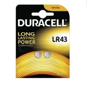 PILA DURACELL BOTÓN LR43 ALCALINA 1.5V PACK 2U
