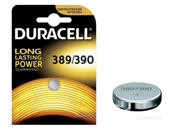 PILA DURACELL BOTÓN 389/390 ÓXIDO DE PLATA 1.5V PACK 1U - Imagen 3