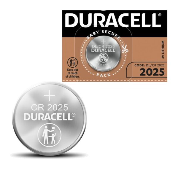 PILA DURACELL BOTÓN 2025 LITIO 3V PACK 1U
