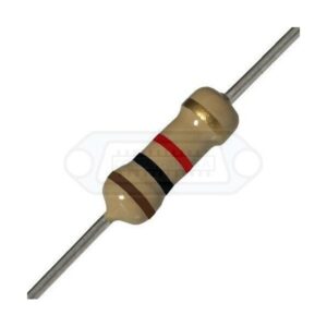 RESISTENCIA DE CARBÓN 1K OHM 1/4W 5%