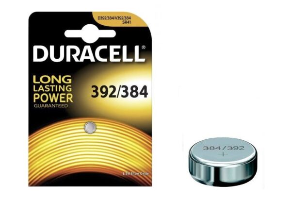 PILA DURACELL BOTÓN 392/384 ÓXIDO DE PLATA 1.5V PACK 1U - Imagen 3