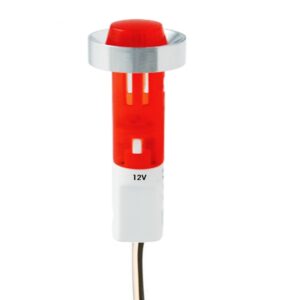PILOTO LED 12V Ø5,5MM SERIE D-185 ROJO CON CABLE