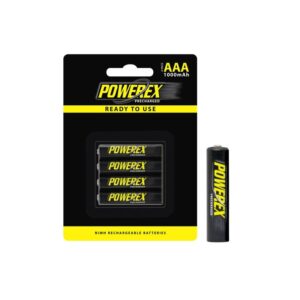 BATERÍAS POWEREX 1.2V AAA 1000mAh PRECHARGED BLISTER 4U