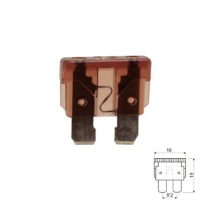 FUSIBLE LAMINADO 19MM COCHE 7.5A MARRÓN