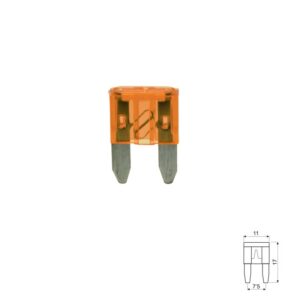 FUSIBLE LAMINADO MINI 11MM COCHE 5A NARANJA