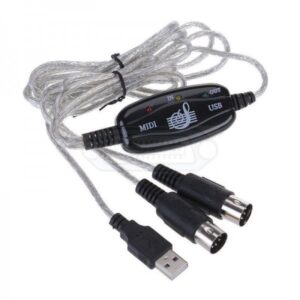 CABLE USB A MIDI x2 DIN 5 PINES (IN Y OUT) 1.8M