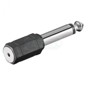 ADAPTADOR JACK 6.3mm MACHO MONO - JACK 2.5mm HEMBRA MONO