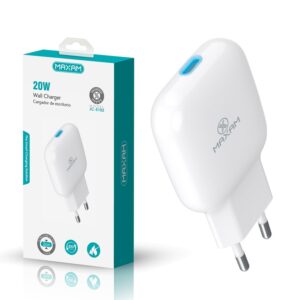 CARGADOR PARED USB-C 20W PD MAXAM JC-5102 BLANCO