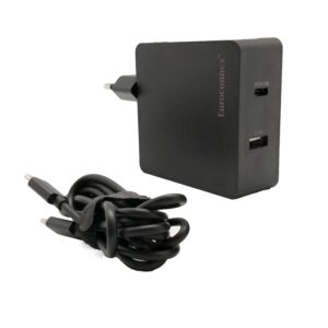 CARGADOR USB-C 3.1 EUROCONNEX 5/20VCC 65W PD 3.0 NEGRO