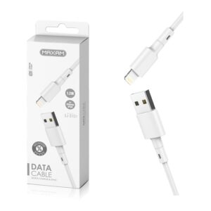 CABLE LIGHTNING A USB-A 2A MAXAM 1.2M BLANCO