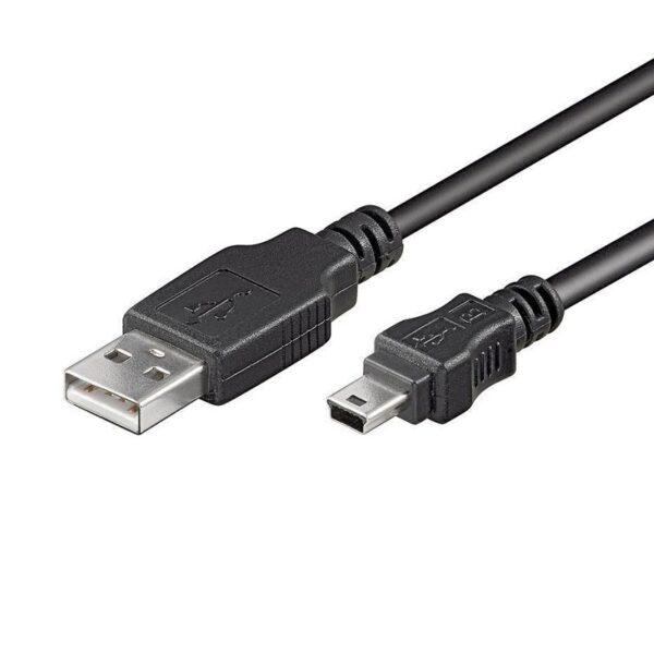 CABLE USB 2.0 USB-A MACHO - MINI USB-B 5P MACHO NEGRO 1M