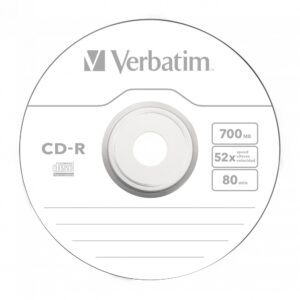 CD-R GRABABLE 700MB 52X TARRINA 25 UNDS.