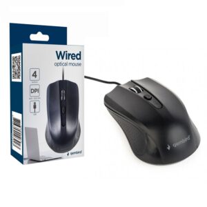RATÓN ÓPTICO USB GEMBIRD 4 BOTONES 800-1200 DPI NEGRO