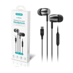 AURICULARES IN-EAR MAXAM USB TIPO-C/MICRO, NEGRO, 1.2m