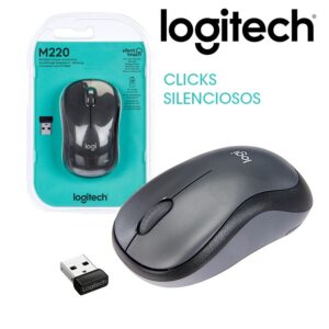 RATÓN WIRELESS LOGITECH M220 SILENT TOUCH NEGRO