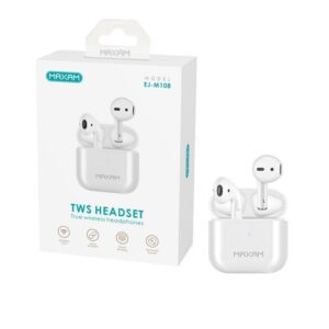 AURICULARES TRUE WIRELESS V5.4 MAXAM EJ-M108 BLANCO