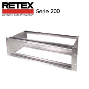 SUBRACK 19" ALUMINIO 3U 84E F160 41612 RETEX SERIE 200