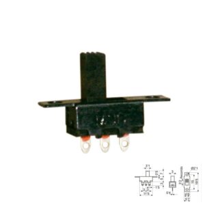 INTERRUPTOR CONMUTADO 2P (ON/OFF) 1Co MINI DESLIZANTE