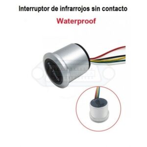 INTERRUPTOR IR SIN CONTACTO METAL ESTANCO DC12V/24V CON LED
