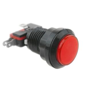 PULSADOR ARCADE LED Ø24mm 12V ROJO