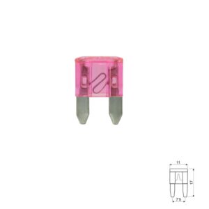 FUSIBLE LAMINADO MINI 11MM COCHE 4A ROSA