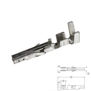 TERMINAL PIN HEMBRA CONECTOR MINI POWER 4.20mm CRIMPAR