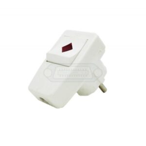 CONECTOR SCHUKO MACHO 16A/250V CON INTERRUPTOR