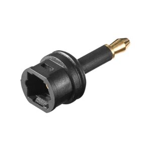 ADAPTADOR ÓPTICO DIGITAL (TOSLINK) HEMBRA - JACK ÓPTICO 3.5mm MACHO