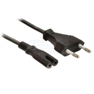 CABLE RED EUROPLUG - IEC C7 (OCHO) NEGRO 1.5m