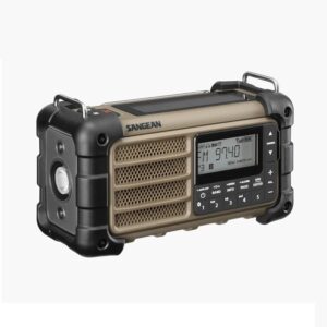 RADIO DIGITAL DE EMERGENCIA RDBS FM/AM BT 5.0 RECARGABLE DESERT TAN