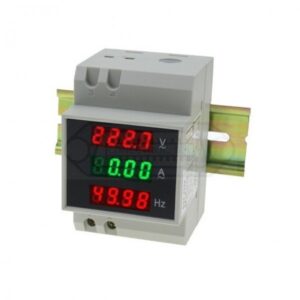 MEDIDOR DIGITAL LED V/A/HZ CARRIL DIN AC 80/300V 100A