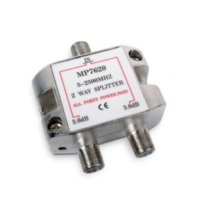 DISTRIBUIDOR ANTENA TV-SAT 2 SALIDAS TIPO F (5-2500MHZ)