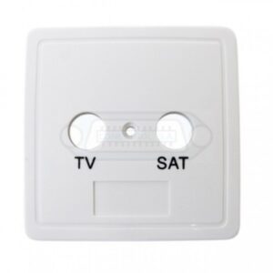 CARATULA EMBELLECEDORA 2 TOMAS (TV/SAT) EN BLANCO