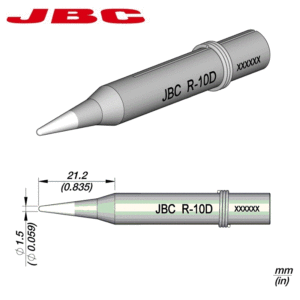 PUNTA SOLDADURA JBC R-10D Ø1.5mm