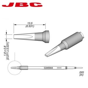 CARTUCHO JBC C245-944 CINCEL 1.8x0.8mm