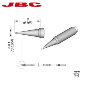 CARTUCHO JBC C210-101 CÓNICO Ø0.1mm