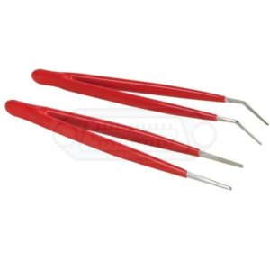 JUEGO DE 2 PINZAS ACODADA Y PLANA