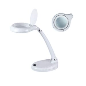 LUPA SOBREMESA LENTE 4" DIOPTRÍAS 3/8 DISMOER CON 40 LEDs