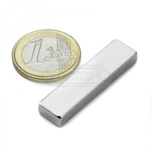 IMÁN DE NEODIMIO BLOQUE NIQUELADO 40x10x5mm 9.5kg N42