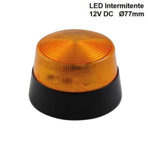 PILOTO LED INTERMITENTE Ø77mm 12V DC IP20 NARANJA