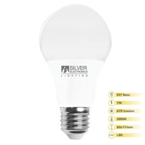 BOMBILLA LED ESTANDAR Ø60mm 7W 230V 670Lm 3000K E27