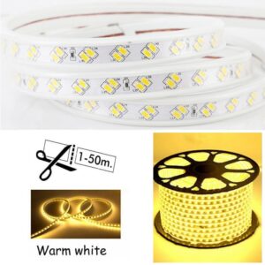 TIRA LED BLANCO CÁLIDO AC 220V 10MM. METRO