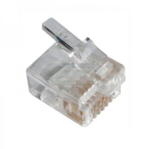 CONECTOR TELEFÓNICO RJ12 DEC MACHO 6P/6C
