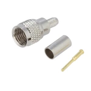 CONECTOR MINI UHF MACHO AÉREO RECTO CRIMPAR RG58