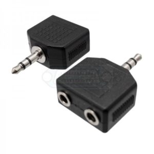 ADAPTADOR JACK 3.5mm MACHO ESTÉREO - 2x JACK 3.5mm HEMBRA ESTÉREO
