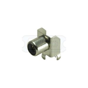 CONECTOR RCA HEMBRA METÁLICO ACODADO C.I. NEGRO