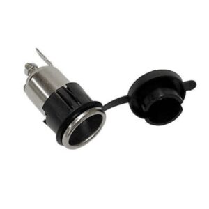 BASE MECHERO AUTO HEMBRA METÁLICO CON TAPA PANEL Ø25mm