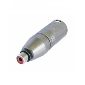 ADAPTADOR XLR 3P MACHO - RCA HEMBRA NEUTRIK