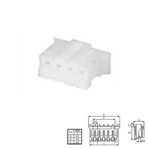 CONECTOR POSTE 2,00mm 4 PINES HEMBRA